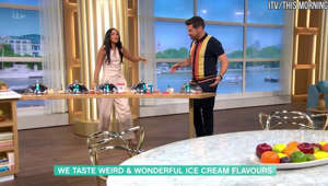 Rochelle and Craig try ketchup flavoured ice cream on This Morning