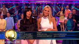 Claudia Winkleman suffers live blunder in closing moments of Strictly