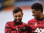 Bruno Fernandes jokes with Marcus Rashford as Man Utd warm up before Leicester City clash