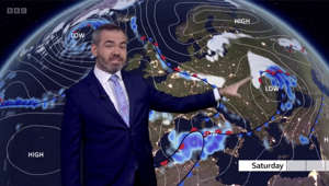 BBC Weather forecasts 'strong winds' for Europe