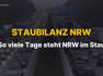 Staubilanz für Nordrhein-Westfalen: So viele Tage steht NRW im Stau