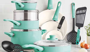 This Non-Toxic Cookware Set From Amazon With Over 34,000 5-Star reviews Now Comes in 12 Color Options & It's on Sale