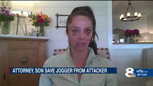 ‘Just whaling on her’: Florida attorney, son save jogger being attacked in broad daylight