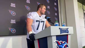 Offensive lineman Peter Skoronski, the first-round pick of the Tennessee Titans during April's 2023 NFL Draft, got to work in Nashville this weekend during rookie minicamp. He talked about working at guard and tackle and getting to know all of his new teammates and coaches.