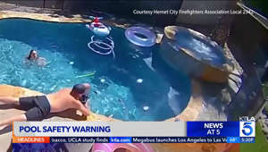 Video shows Southern California man save toddler son from drowning in backyard pool