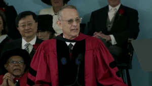 Tom Hanks cracks up crowd at Harvard commencement speech