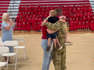 National Guard pilot's surprise family reunion at son's kindergarten graduation