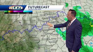 Cooler on Sunday with a few showers possible