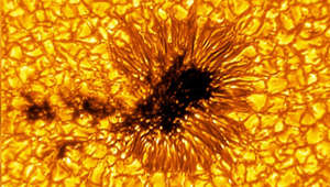 See a sunspot larger than planet Earth