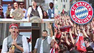 "Absolut irres Gefühl": Bayern feiern Meister-"Double" am Marienplatz