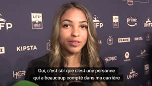 Élu meilleure joueuse de D1 Arkema dimanche soir lors des trophées UNFP, Delphine Cascarino a eu un petit mot pour Jean-Michel Aulas en zone mixte.