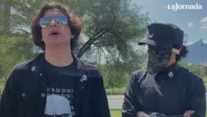 La Jornada - Solo dos jóvenes acuden a la marcha neonazi en Monterrey