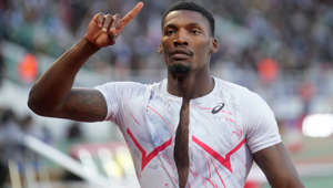 American Fred Kerley victorious in men's 100m at Diamond League in Morocco