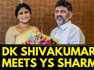YS Sharmila And DK Shivakumar Meet Amid Speculations Of Alliance Between YSRTP & Congress | News18