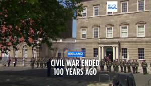 A ceremony of remembrance was held in Dublin for those who died in the 11-month Irish Civil War, which ended in May 1923.