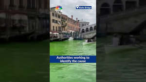 Venice's Famed Grand Canal Waters Turn Fluorescent Green | Digital | CNBC TV18