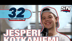 Jesperi Kotkaniemi of the Carolina Hurricanes to talk about why a change in scenery has been good for him, playing with Shea Weber and Carey Price, playing for Rod Brind'Amour and more. 

---------------------------------------------- 

Subscribe to Sportsnet on YouTube - http://sprtsnt.ca/2paAT2L

Visit Sportsnet.ca for more sports news and highlights - http://www.sportsnet.ca 
Follow Sportsnet on Facebook - http://sprtsnt.ca/YTFB
Follow Sportsnet on Twitter - http://sprtsnt.ca/YTTWTR
Follow Sportsnet on Instagram - http://sprtsnt.ca/YTINST
Follow Sportsnet on Snapchat - http://sprtsnt.ca/YTSNAP
Follow Sportsnet on TikTok - http://sprtsnt.ca/YTTIKTOK
Watch Sportsnet on Sportsnet Now - http://sportsnet.ca/now

---------------------------------------------- 

Sportsnet is Canada's #1 Sports Network. Your home for the latest highlights, breaking sports news, in-depth athlete interviews, cutting edge podcasts, live streams and much more. Don't miss a single highlight reel goal, huge home run, exceptional dunk or mind blowing touchdown. Get inside scoops and industry leading insights with unparalleled access. Get to know a different side of your favourite sports superstars in one of a kind, offbeat comedic interviews. Sportsnet is the one stop shop for the fan inside all of us.

----------------------------------------------

Jesperi Kotkaniemi On Life In Carolina, Shea Weber's Slapshot & More | 32 Thoughts

Jeff and Elliotte are joined by Jesperi Kotkaniemi of the Carolina Hurricanes to talk about his Finnish teammates, why a change in scenery has been good for him, playing with Shea Weber and Carey Price, what makes Rod Brind'Amour a special coach and putting on size after his first season in Montreal. 

----------------------------------------------

#NHL #StanleyCup #CarolinaHurricanes #Hockey