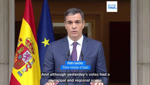 The announcement comes one day after Spain's leftist parties suffered a resounding defeat in local elections.