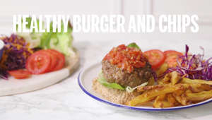 Healthy Burger And Chips I Recipes