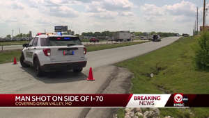 Man shot after reportedly waving gun outside of vehicle along I-70 near Grain Valley