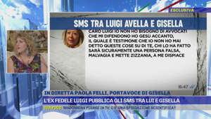 Gli sms tra Luigi Avella e Gisella.