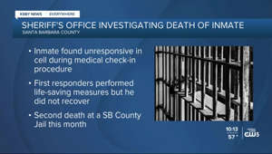 SB County Sheriff's Office investigating death of inmate