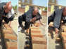 Kung fu master smashes 122 bricks with his bare hands