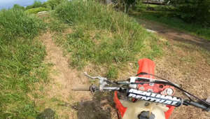 Rider 'walking it off' after a nasty dirtbike crash is UNINTENTIONALLY HILARIOUS