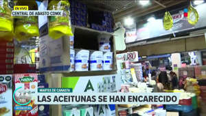 #MartesDeCanasta ¿Para qué nos alcanza? Atalo Mata Othón estuvo en la Central de Abasto de la CDMX para conocer el precio de las aceitunas.