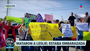 Familiares y amigos de #LeslieAlejandra, una joven enfermera de 21 años que fue encontrada sin vida en #Matamoros, se manifestaron frente a la Fiscalía de #Tamaulipas para exigir justicia y que se detenga al o los culpables de su muerte.#NiUnaMás