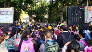 Tras la suspensión de clases por la contingencia que ocasionó el volcán #Popocatépetl, escuelas de #Puebla reanudaron las actividades presenciales.