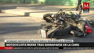 Un motociclista murió tras derraparse y golpearse con el pavimento en los carriles laterales de la avenida Aquiles Serdán, a la altura de Rancho Enmedio, en la colonia Trabajadores Petroleros, alcaldía Azcapotzalco.