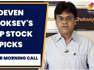 KRChoksey Group's Deven Choksey On His Top Stock Picks For Today | Bazaar Morning Call | CNBC-TV18