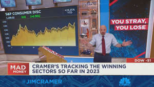 Jim Cramer ranks the S&P 500's winning and losing sectors for the year