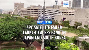 A North Korean spy satellite crashed into the sea after its unsuccessful launch, causing alerts to be issued in neighbouring Japan and South Korea.