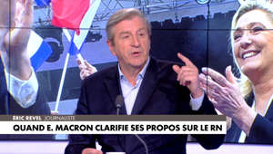 Journaliste, Eric Revel à propos de la clarification d'Emmanuel Macron sur le Rassemblement national : «La carte électorale politique française est bien plus compliquée qu'on ne l'imagine».