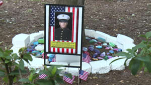 West Shore Elementary re-dedicates 'Warrior Garden' to honor fallen Marine