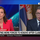Serbian President calls for peace from protesters in Kosovo