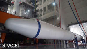 China's Long March 7 Rocket Prepped To Launch Tianzhou-6 Cargo Craft
