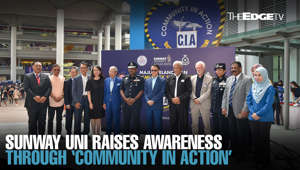 Sunway University has launched its “Community in Action” campaign, aimed at promoting crime prevention and awareness among its students and the community.
