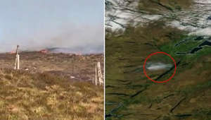 Scottish wildfire ‘seen from space’ burns more than three square miles of Highlands