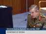 MAJGEN Andrew Bottrell CSC and Bar, DSM of the Department of Defence at the Senate estimates hearing. Video by Senator David Van.
