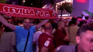 Sevilla-Fans feiern den EL-Titel
