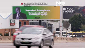 Motorist along CENTURION, GAUTENG Centurion, Gauteng in South Africa were in for a shock when they drove by billboards in urging Ramaphosa to arrest Russian President Vladimir Putin