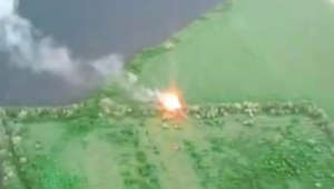 Video shows attack on Russian military targets