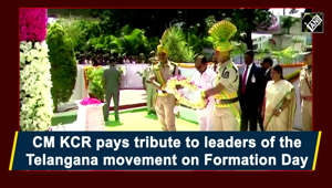 Telangana CM K Chandrashekar Rao laid a wreath and paid tribute to the leaders of the Telangana movement, at the Martyrs’ Memorial in Hyderabad, on the occasion of Telangana Formation Day on June 02. Telangana was formed out of Andhra Pradesh in 2014. The long journey to a separate State began in 1952 and culminated on June 02, 2014.