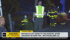 Motorcyclist taken to the hospital after crashing in Penn Township, Westmoreland County