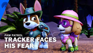 PAW Patrol | Tracker Faces His Fear (S7, E26) | Paramount+