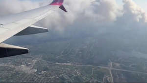 Nova Scotia wildfire visible from plane