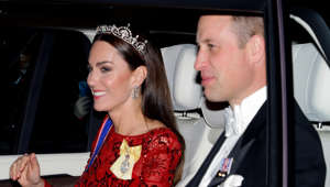 Kate Middleton Wore a Shimmering Pink Gown and Her Favorite Tiara for Prince Hussein and Princess Rajwa's Wedding Reception